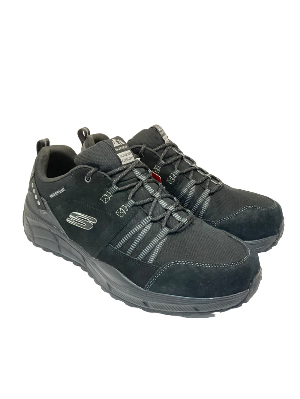 Skechers Men's Equalizer 4.0 Trail Athletic Sneakers 237023WW Black Size 14EW